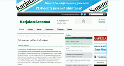 Desktop Screenshot of karjalansanomat.ru