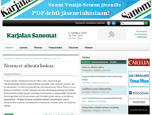 Tablet Screenshot of karjalansanomat.ru